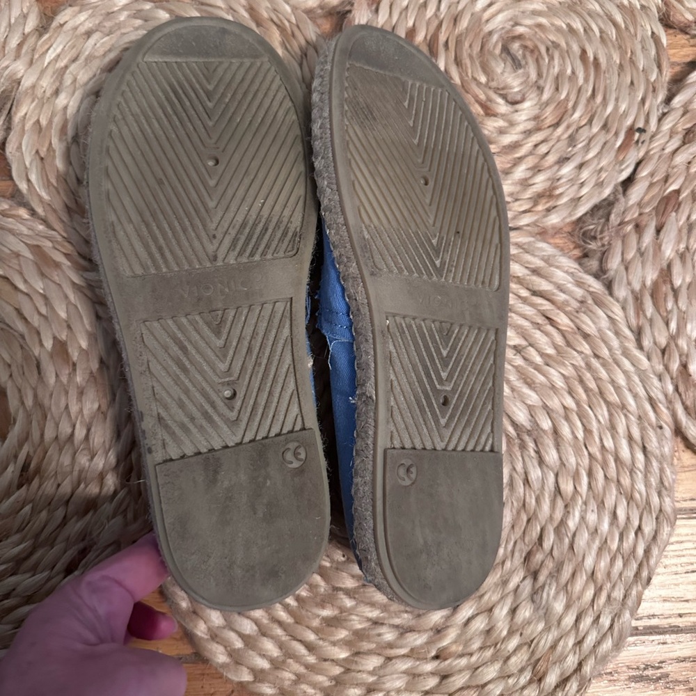 Vionic Laguna Blue Espadrille Canvas Slip On Shoes 7 - Picture 5 of 8